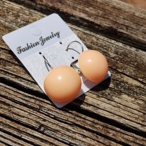 🆕️3/$18 Peachy Orange Button Pop Dangle Earring